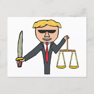Rechtsanwältin Postkarte