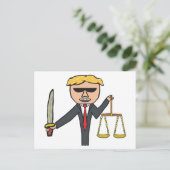 Rechtsanwältin Postkarte (Stehend Vorderseite)