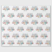 Rechtsanwältin | Rechtsanwalt | Phantastisch Lawye Geschenkpapier (Flach)