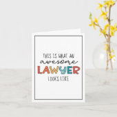 Rechtsanwältin | Rechtsanwalt | Phantastisch Lawye Karte (Gelbe Blume)