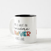 Rechtsanwältin | Rechtsanwalt | Phantastisch Lawye Zweifarbige Tasse (Vorderseite Links)