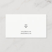 Rechtsanwältin | Rechtsanwalt Visitenkarte (Rückseite)