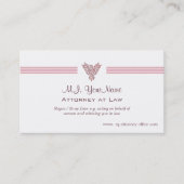 Rechtsanwältin/Rechtsanwältin, Rechtsanwältin, Rec Visitenkarte (Vorderseite)