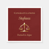 Rechtsanwältin | Rechtsanwaltskanzlei in Argue aus Serviette (Vorderseite)