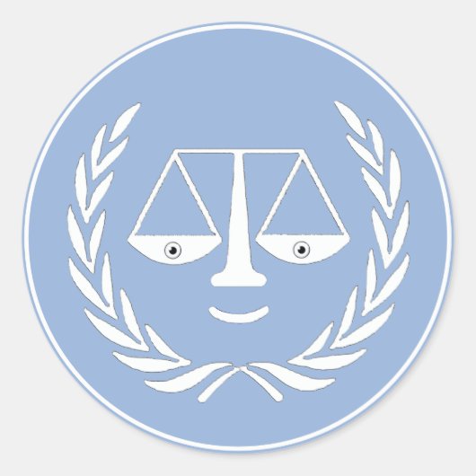 Rechtsanwältin Runder Aufkleber (Vorderseite)