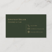 Rechtsanwältin "Simple Modern Visitenkarte (Vorderseite)