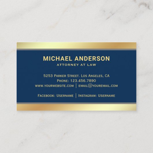 Rechtsanwältin Visitenkarte (Rückseite)