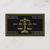 Rechtsanwältin Visitenkarte (Vorderseite)