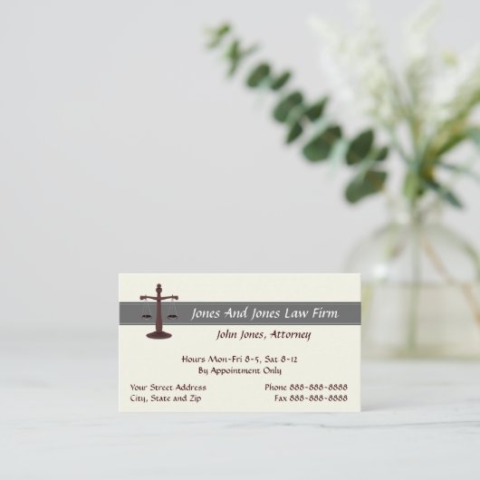 Rechtsanwältin Visitenkarte (Stehend Vorderseite)