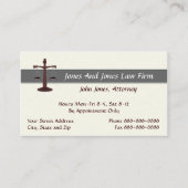 Rechtsanwältin Visitenkarte (Vorderseite)