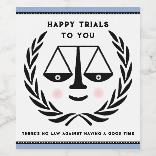 Rechtsanwältin Weinetikett (Einzelnes Label)