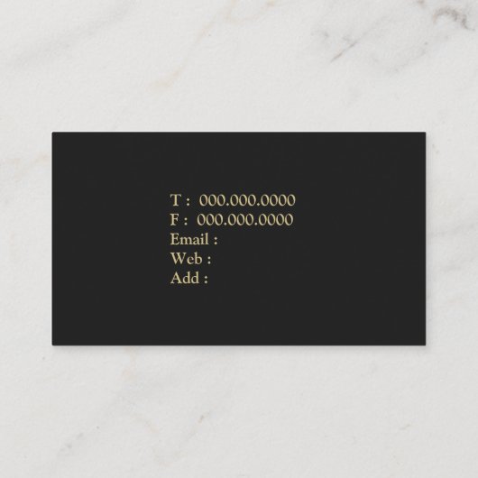 Rechtsanwaltrechtsanwalt aquarel Schwarzes und Visitenkarte (Rückseite)