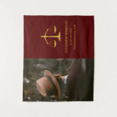 Rechtsanwalts-Abschlussfeier Wandteppich (Vorderseite)