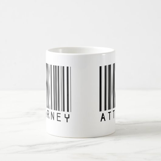 Rechtsanwalts-Barcode Kaffeetasse (Mittel)
