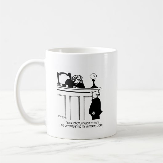 Rechtsanwalts-Cartoon 5496 Kaffeetasse (Links)