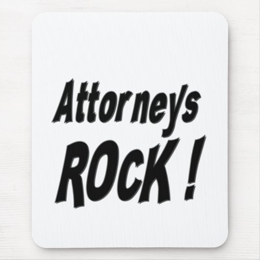 Rechtsanwalts-Felsen! Mousepad (Vorne)