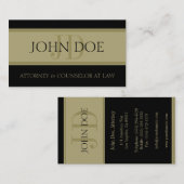 Rechtsanwalts-goldene Fahne Visitenkarte (Vorne/Hinten)