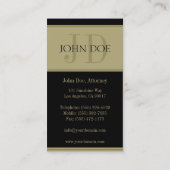 Rechtsanwalts-goldene Fahne Visitenkarte (Rückseite)