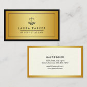 Rechtsanwalts-legale Rechtsanwalt-Schwarz-Skala Visitenkarte (Vorne/Hinten)