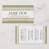 Rechtsanwalts-Rechtsanwalt-Gold verblassen - Visitenkarte (Vorne/Hinten)