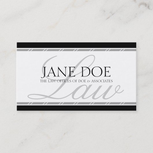 Rechtsanwalts-Rechtsanwalt-legales Visitenkarte (Vorderseite)