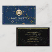 Rechtsanwalts-Rechtsanwalt-moderne Marine u. Visitenkarte (Vorne/Hinten)