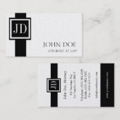 Rechtsanwalts-Rechtsanwalt-Monogramm - verfügbarer Visitenkarte (Vorne/Hinten)