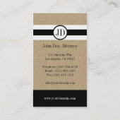 Rechtsanwalts-Rechtsanwalt-Sozietäts-Band-runder Visitenkarte (Rückseite)