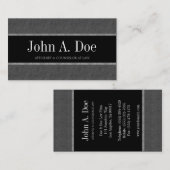 Rechtsanwalts-Rechtsanwalt-Sozietäts-Marmor Visitenkarte (Vorne/Hinten)