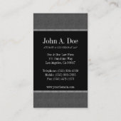 Rechtsanwalts-Rechtsanwalt-Sozietäts-Marmor Visitenkarte (Rückseite)