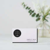 Rechtsanwalts-Rechtsanwalt-Sozietäts-Platin-Papier Visitenkarte (Stehend Vorderseite)