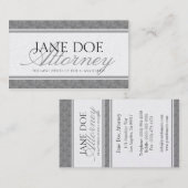 Rechtsanwalts-Rechtsanwalt-Sozietäts-Skript blaues Visitenkarte (Vorne/Hinten)