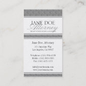 Rechtsanwalts-Rechtsanwalt-Sozietäts-Skript blaues Visitenkarte (Rückseite)