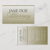 Rechtsanwalts-Rechtsanwalt-Sozietäts-Skript-Gold Visitenkarte (Vorne/Hinten)