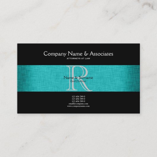 Rechtsanwalts-Rechtsanwalt Visitenkarte (Vorderseite)