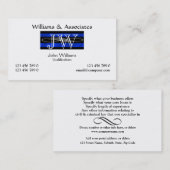 Rechtsanwalts-Rechtsanwaltmonogramm männlich Visitenkarte (Vorne/Hinten)