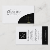Rechtsanwalts-Schwarzes/Goldecke Visitenkarte (Vorne/Hinten)