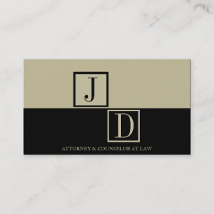 Rechtsanwalts-Schwarzes/TAN geteiltes Visitenkarte