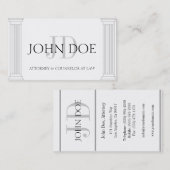 Rechtsanwalts-Spalten W/W Visitenkarte (Vorne/Hinten)