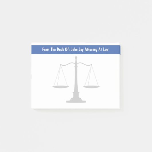 Rechtsanwalts-Thema-Posten-Anmerkungen Post-it Klebezettel (Vorderseite)