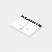 Rechtsanwalts-Thema-Posten-Anmerkungen Post-it Klebezettel (angewinkelt)