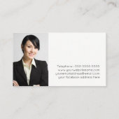 Rechtsanwalts-Visitenkarte-Schablone Visitenkarte (Rückseite)