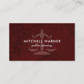 Rechtsanwalts-Visitenkarte-Schablone Visitenkarte (Vorderseite)