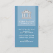 Rechtsanwalts-Visitenkarte Visitenkarte (Rückseite)