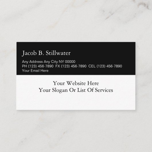 Rechtsanwalts-Visitenkarten Visitenkarte (Rückseite)