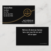 Rechtsanwalts-Visitenkarten Visitenkarte (Vorne/Hinten)