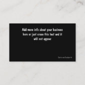 Rechtsanwalts-Visitenkarten Visitenkarte (Rückseite)