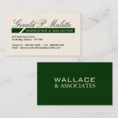 Rechtsanwalts-Visitenkarten Visitenkarte (Vorne/Hinten)