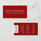 Rechtsanwalts-Visitenkarten Visitenkarte (Vorne/Hinten)