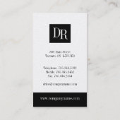 Rechtsanwalts-Visitenkarten Visitenkarte (Rückseite)